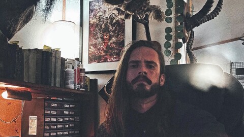 Jonathan Gerlach, seen in a photo from his Facebook page, is accused of stealing the remains of at least 30 people from Mount Moriah Cemetery, which straddles the Philadelphia-Delaware County border. Police said they also received a tip that Gerlach was involved with the November theft of two bodies from Good Shepherd Memorial Park in Plains Twp., Luzerne County. No charges had been filed against Gerlach in that case as of Friday. Police said photos on Gerlach's social media accounts, including this one, showed him with apparent human remains. WVIA News has cropped the apparent remains, which were resting on a desk, from this photo.