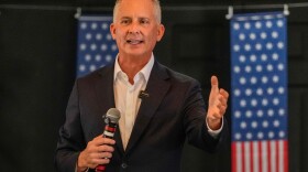 Florida Democratic gubernatorial candidate David Jolly speaks to supporters during a town hall meeting Saturday in Leesburg.
