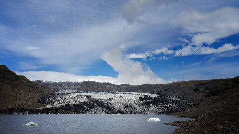 The Sólheimajökull glacier in Iceland releases up to 41 tons of methane from meltwater a day during the summer months.