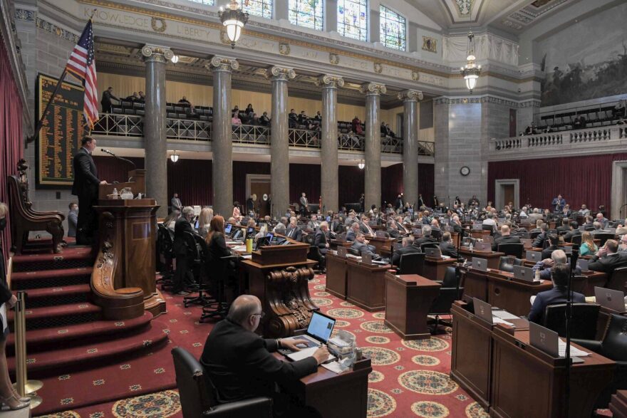 The Missouri House chamber during the 2022 legislative session.