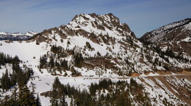 About three feet of snow covered the summit of Chinook Pass in 2015. That was an exceptionally light snow year for Washington.