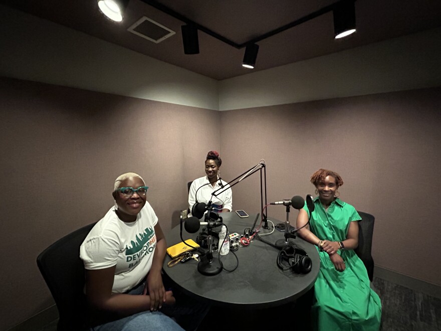Pictured from left to right: Tameka Harris, Joanna Bartholomew and Stacey Hampton.