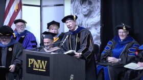  Purdue Northwest faculty have overwhelmingly voted no confidence in chancellor Keon’s leadership following racist comments during commencement (Photo taken from YouTube).