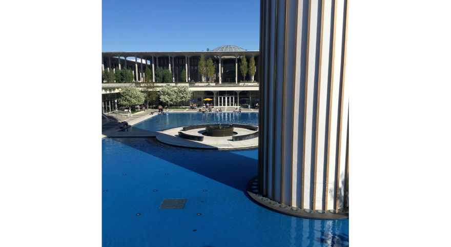 The fountain at the University at Albany