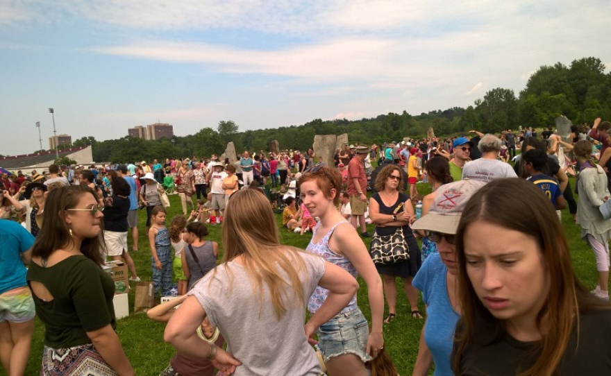 Scenes from an eclipse-watching party at UMass.