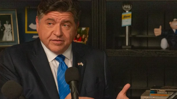 Gov. JB Pritzker discusses his plans for a third term in an interview with Capitol News Illinois in his Chicago campaign office on Oct. 1, 2026.