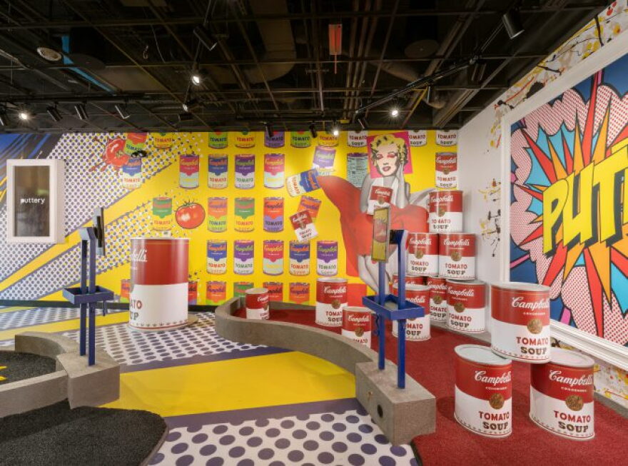Inside the front desk at Puttery
