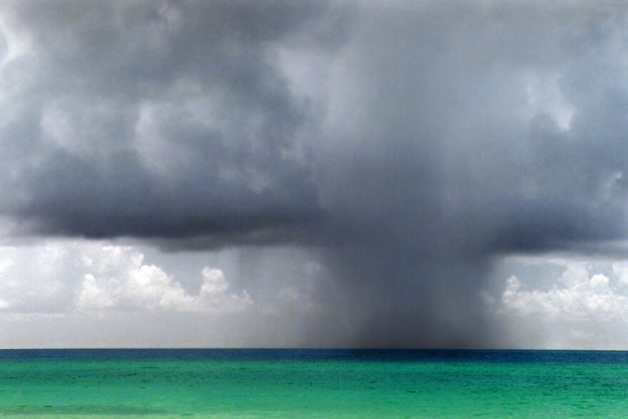 Thunderstorm over the Gulf of Mexico. Pensacola Beach, Florida. 2000