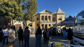 Hanford, California, holds a weekly farmers market in its downtown square.