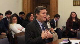 Alan Witchey, CEO of the Damien Center, discusses the importance of needle exchange programs in front of a committee on Jan. 7th, 2026.