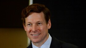 UNC-Chapel Hill chancellor Lee Roberts at the retirement press conference for women's soccer coach Anson Dorrance at the Dean E. Smith Center in Chapel Hill on Monday, Aug. 12, 2024.