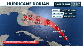 Hurricane Dorian Forecast Cone