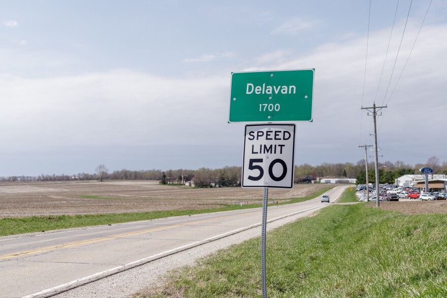 Delavan city sign