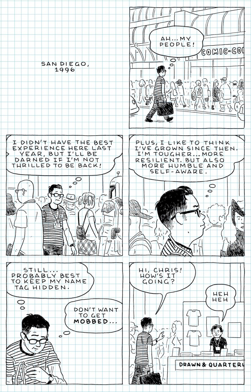 From <em>The Loneliness of the Long-Distance Cartoonist </em>by Adrian Tomine