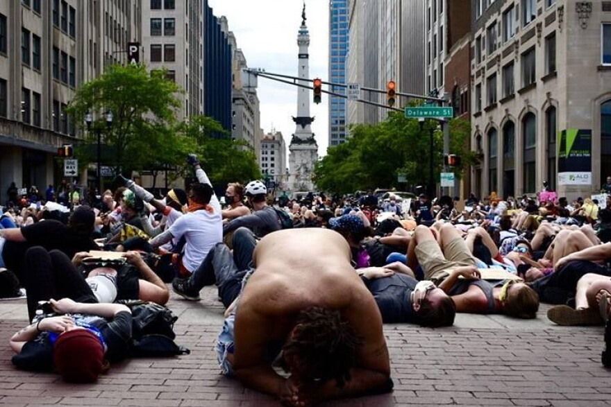 Hundreds gathered in downtown Indianapolis to protest racial injustices. And though health issues aren’t a focus of street protests –some experts say they contribute to the unrest.