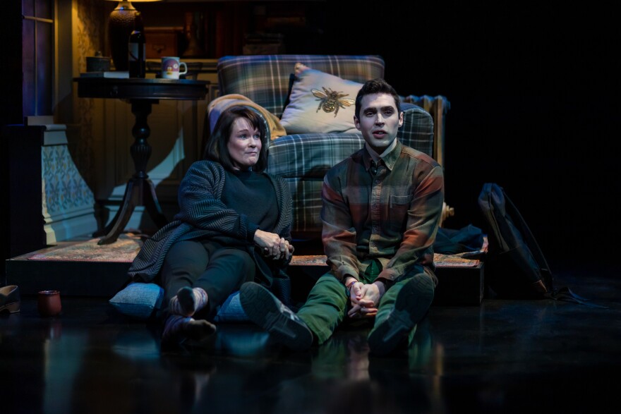 Beth Hylton and Zack Powell, in Everyman Theatre's production of "The Sound Inside." :(photo credit: Kiirstn Pagan Photography)