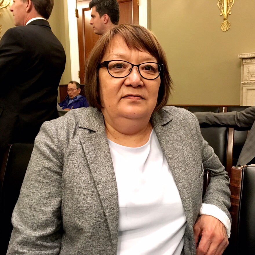 Della Trumble says she's fought for the King Cove road for 35 years.