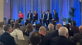 Industry and education leaders joined a panel at Elanco recently.