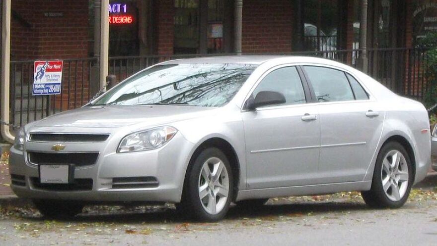 A 2008-2010 Chevy Malibu. One of the models being recalled by GM.