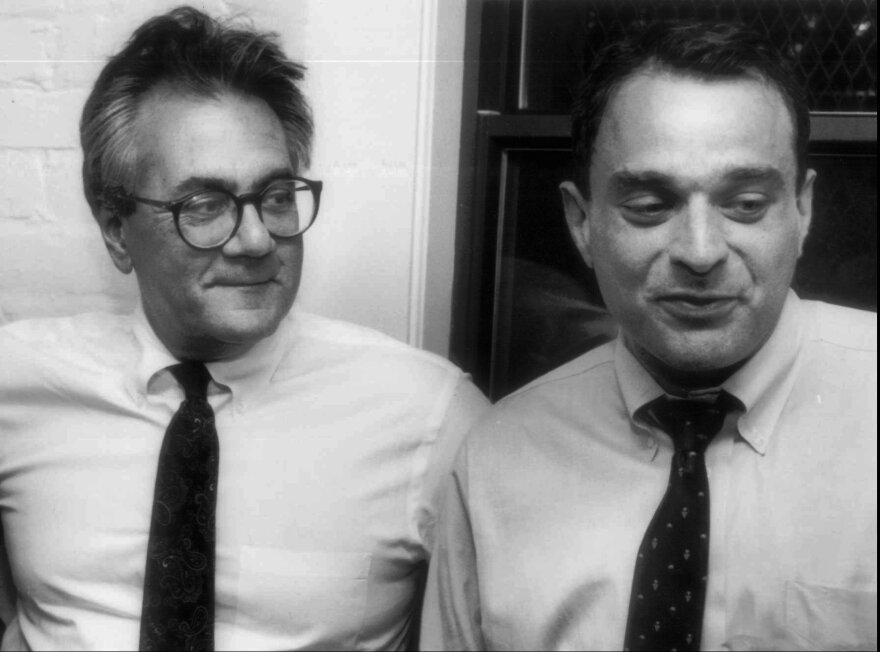Barney Frank (left) came out of the closet in 1987 when he was in a relationship with Herb Moses (right). They eventually split. In 2012, Frank married Jim Ready, becoming the first member of Congress to enter into a same-sex marriage.