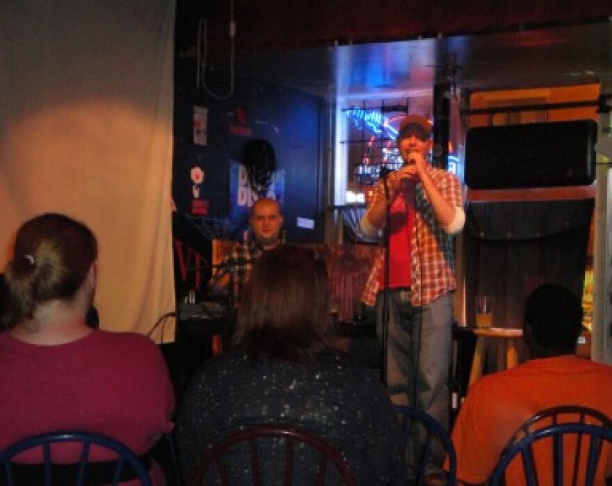 Jay Groharing hosts the "As Yet Unnamed Comedy Show" at Eastside Tavern every Tuesday night.