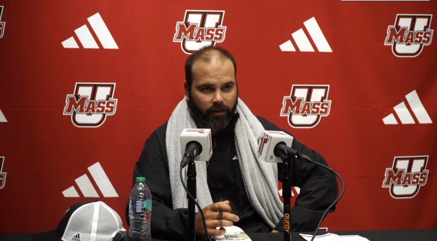University of Massachusetts Amherst Football Head Coach Joe Harasymiak, speaking at a press conference on Monday, Aug. 3, 2026.