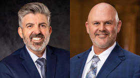 Indiana House District 38 candidates from left to right: Democrat Nate Stout and incumbent Republican Heath VanNatter.