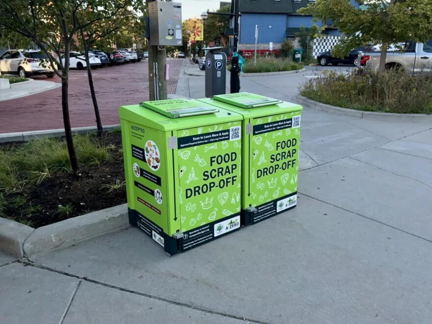 Ann Arbor Farmer's Market location for food waste drop-off.