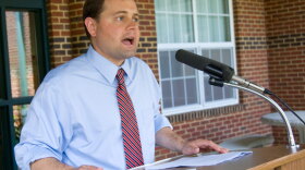 Democratic Rep. Tom Perriello, shown speaking at an elementary school in Rustburg, Va., is being targeted by Republicans after narrowly winning his seat in 2008.
