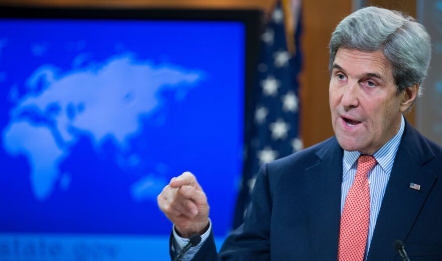 US Secretary of State John Kerry delivers remarks on the fighting in Syria on Dec. 15, 2016 at the State Department in Washington. (Paul J. Richards/AFP/Getty Images)