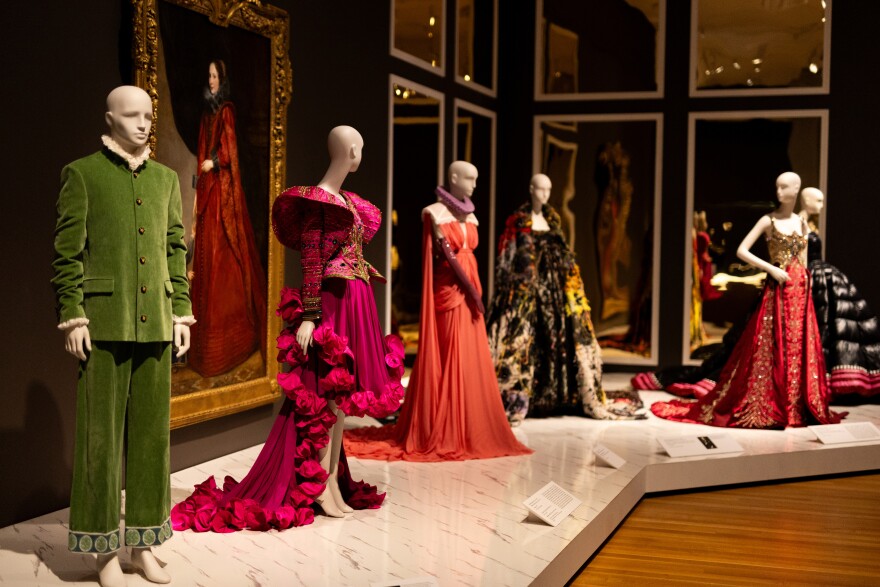 A 17th-century Baroque-era portrait of a Genoese noblewoman by Antony van Dyke sets the tone for a tableau of contemporary Italian fashions in the Cleveland Museum of Art exhibition, “Renaissance to Runway.’’