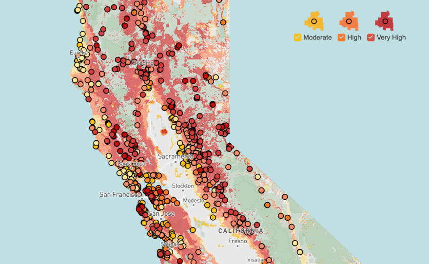 Data source: Cal Fire, the Office of the State Fire Marshal (OSFM) and EdSource data analysis