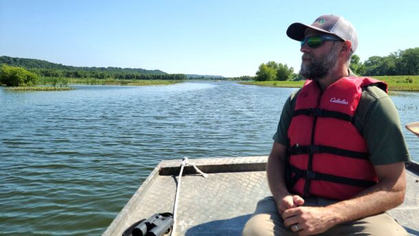 The Nature Conservancy's Randy Smith at Spunky Bottoms. “We have some challenges ahead of us, but we certainly have an opportunity to increase the quality of the system, and that's going to benefit a lot of things from fish and wildlife to people and just makes a better system overall,” he said.