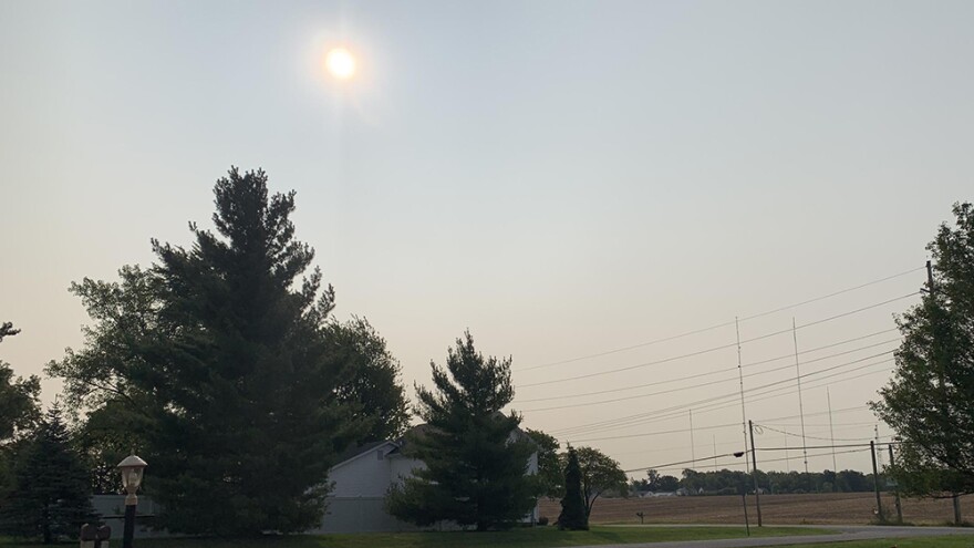 Over the next several days Hoosiers may notice that the sky has a hazy, yellowish tinge to it.