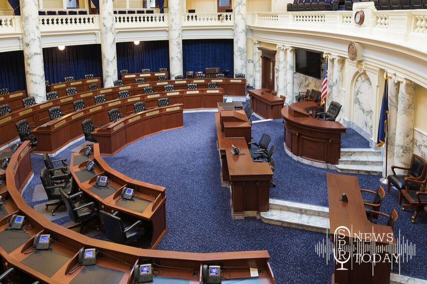 The House of Representatives chamber in the Idaho State Capitol.