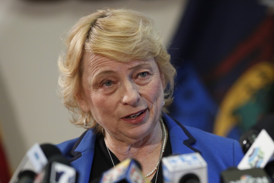 In this March 12, 2020 file photo, Maine Gov. Janet Mills speaks at a news conference at the State House in Augusta, Maine.