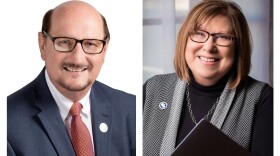 Incumbent Gary Manier, left, and Ward 1 Alderman Lilija Stevens are running for mayor of Washington. 