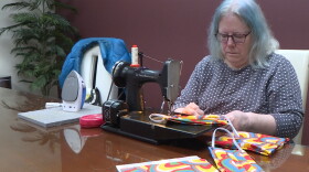 Nola Hartman has been keeping track of how many masks she's made to donate. It takes her about ten minutes to produce one.