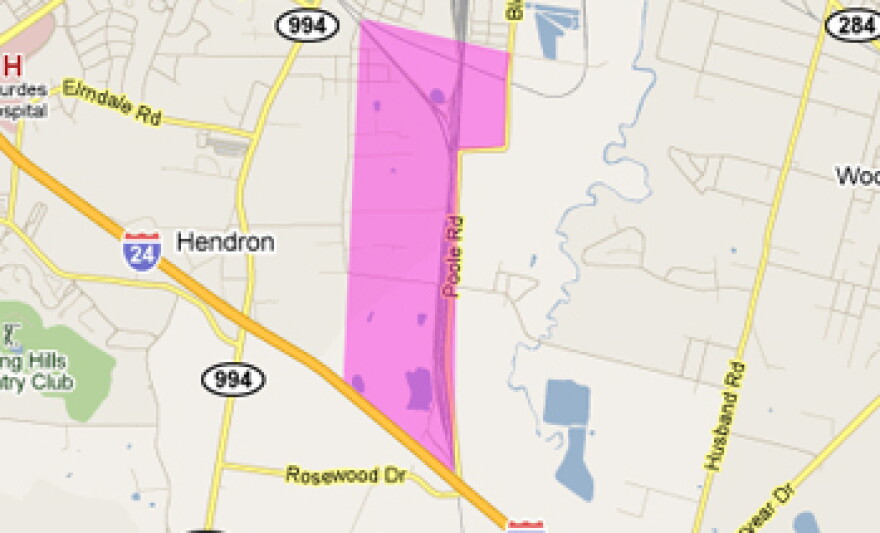 Annexed land. Google maps.