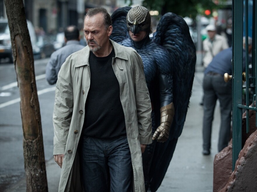 In <em>Birdman, </em>Michael Keaton (a real-life former Batman) plays a former movie superhero who's trying to get a grasp on his career.