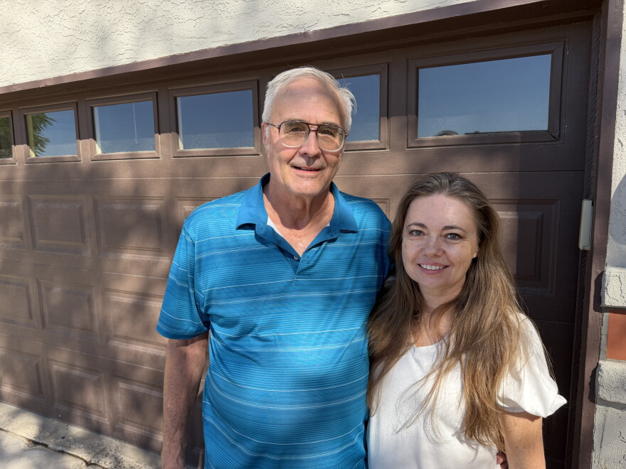 Scott Kleinhesselink and Blenda Dale live in the Tierra Mesa Estates neighborhood in east Yuma. They say the rising water bills are causing them and many of their neighbors to not water their lawns and cut back on other water use.