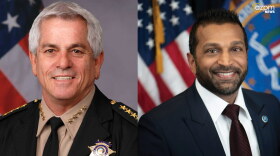 Pima Sheriff Chris Nanos and FBI Director Kash Patel