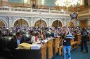 The house floor in the Colorado State Capitol. 