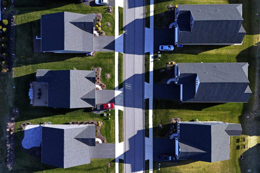 A housing development in Middlesex, Pa., is shown on March 29, 2024. (Gene J. Puskar/AP)