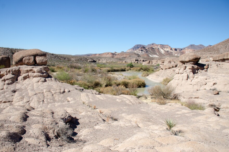 The Rio Grande near the Hoodoos trail in Big Bend Ranch State Park, pictured in Feb. 2026.