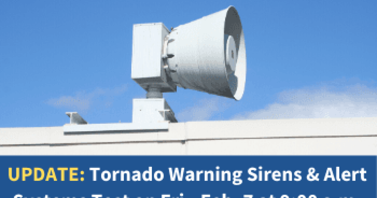 ACC GOV/UGA to Test Tornado Sirens as Part of Severe Weather ...