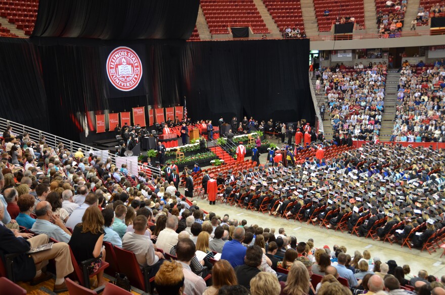 Crowd in Redbird Arena