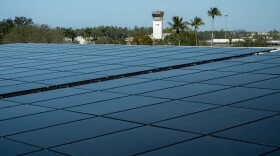 Naples Airport's new rooftop solar array can produce approximately 100 kilowatts of AC-generating capacity per day.