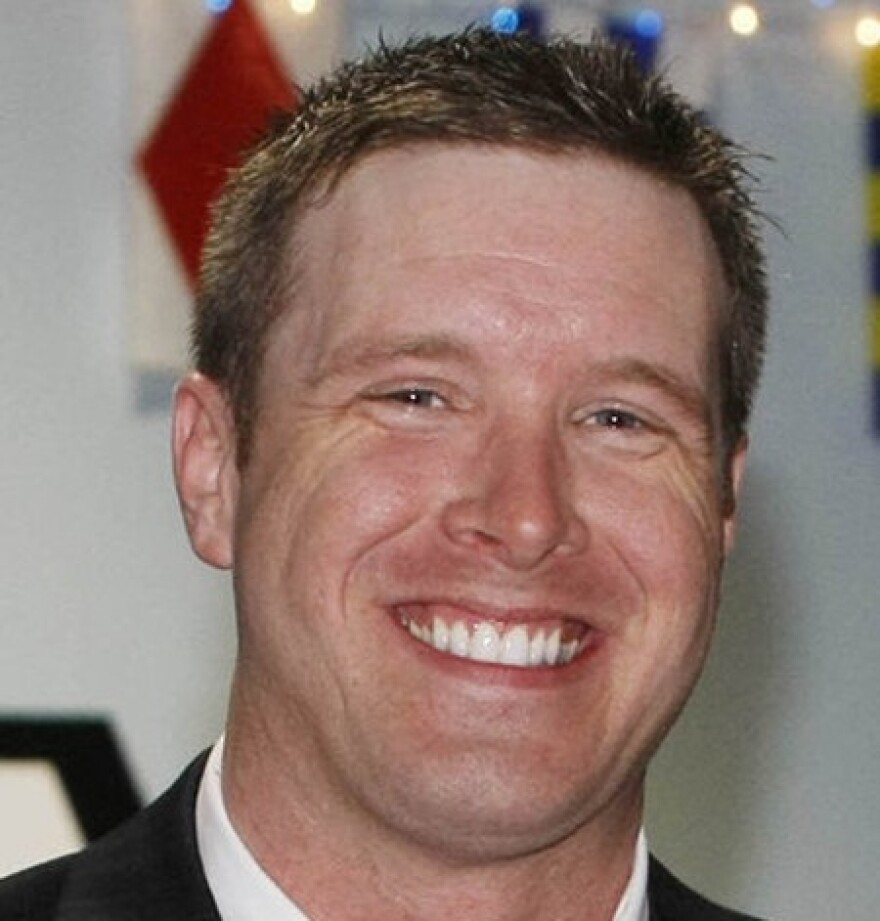Rogers High School English Teacher Brian Grimm is the Oklahoma teacher of the year.