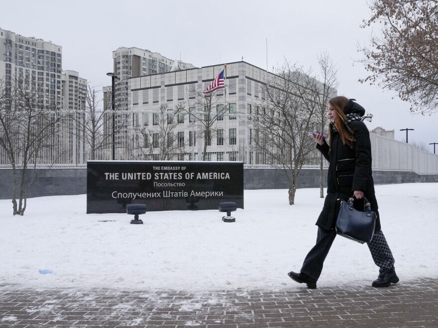 The U.S. is decreasing its embassy staff in Kyiv as signs increase of an imminent attack from Russia. The State Department is warning all Americans to depart Ukraine immediately and the U.S. is moving 160 troops stationed in Ukraine to other parts of Europe.
